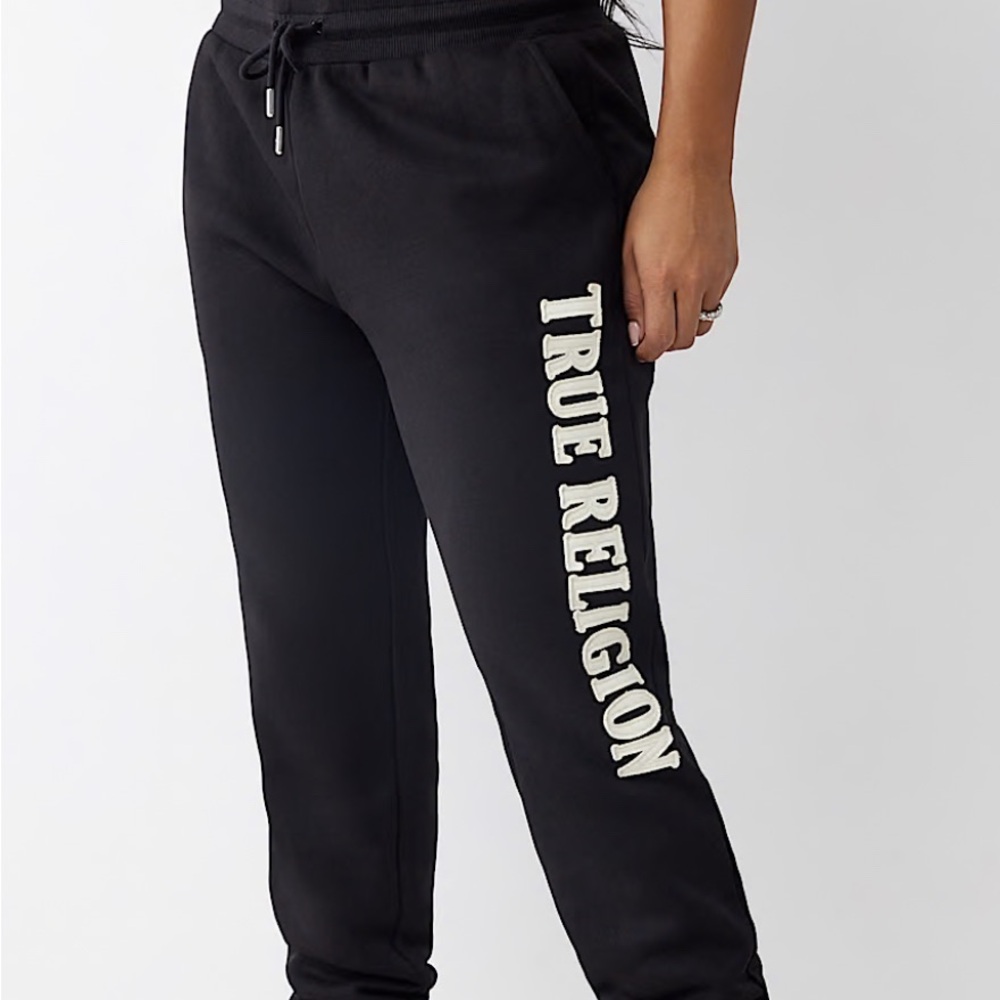 True Religion LOGO MID RISE JOGGER
